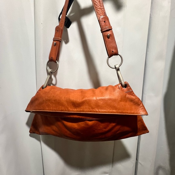 Chic Brown Leather Lupo Barcelona Hobo Bag - Picture 1 of 16